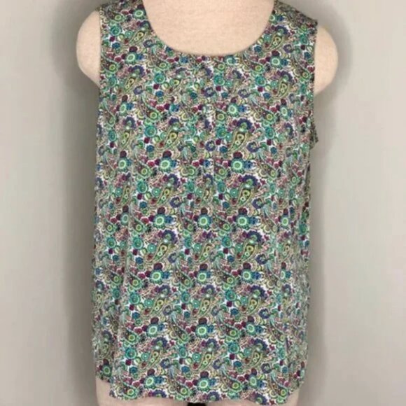 Talbots Sleeveless Scoop Neck Shirt MP - Picture 1 of 9